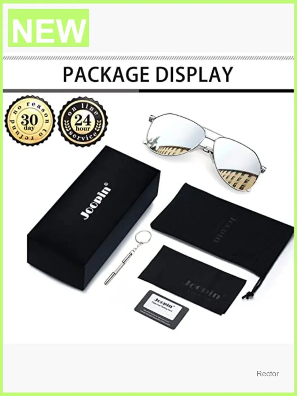 Classic Military Aviation Sunglasses Unisex Rectangle Shades UV400
